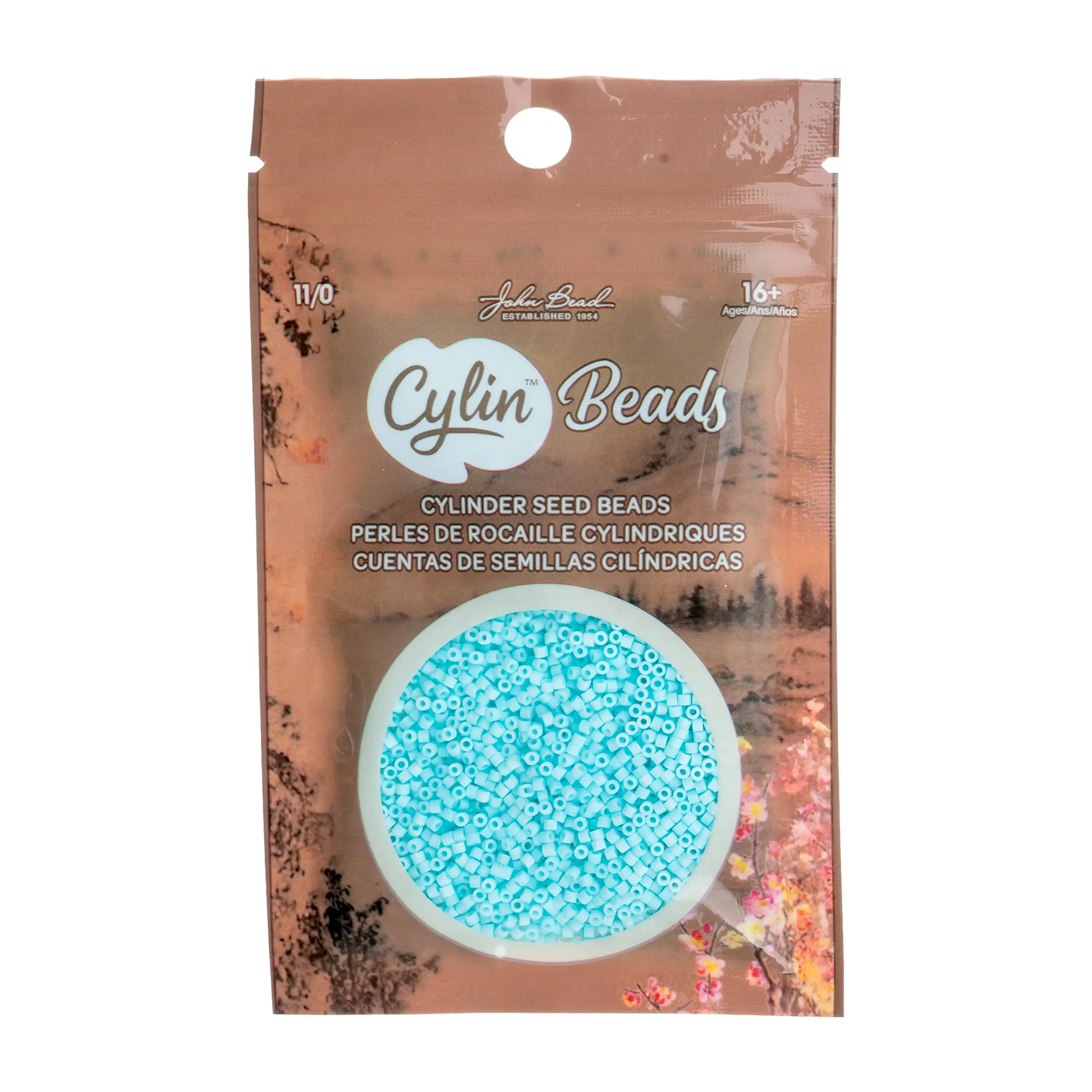 Cylin™ Beads 11/0, CY11-1226 Matte Macaron - Blue Turquoise, 25g - Image 2