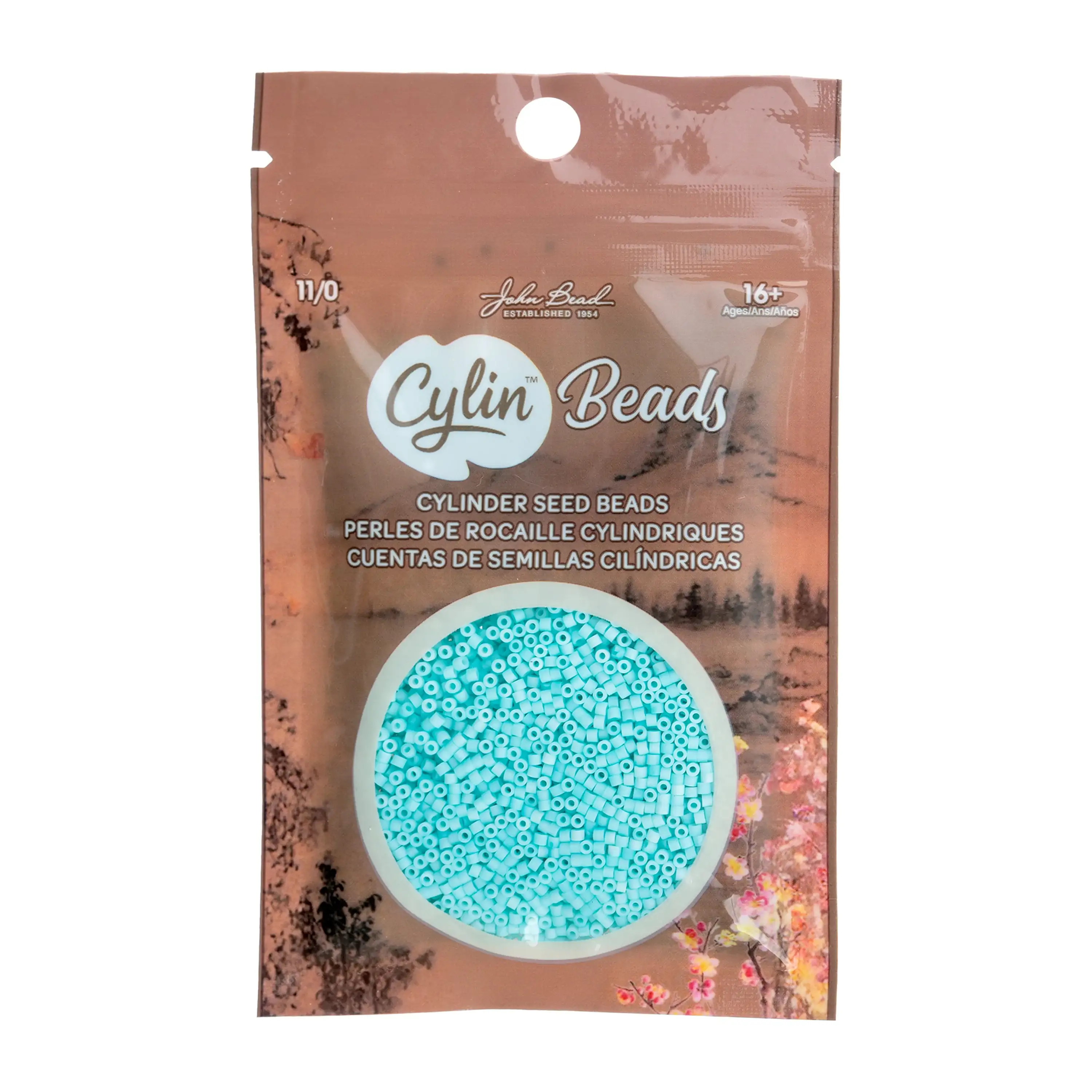 Cylin™ Beads 11/0, CY11-1227 Matte Macaron - Green Turquoise, 25g - Image 2
