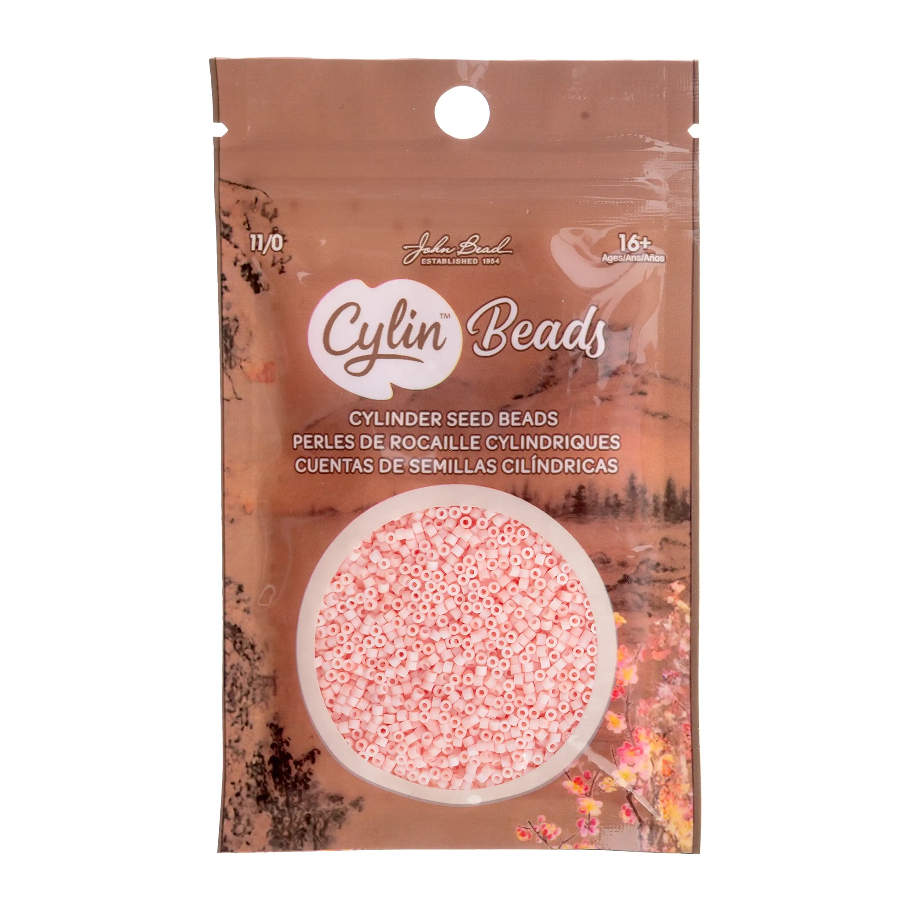 Cylin™ Beads 11/0, CY11-1229 Matte Macaron - Tangerine, 25g - Image 2