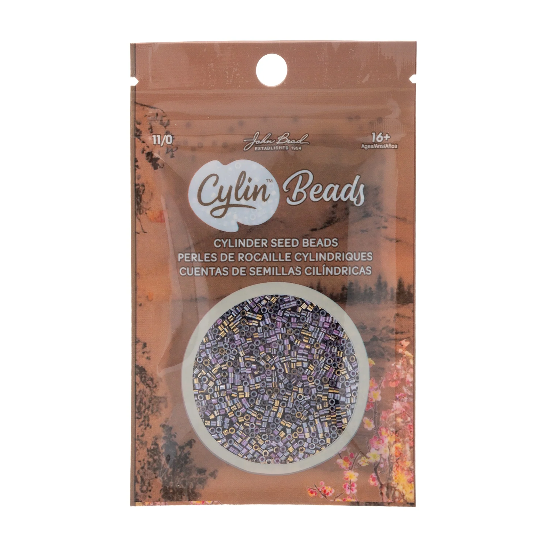Cylin™ Beads 11/0, CY11-1233 Gilded Halo Orchid Glow, 25g - Image 2