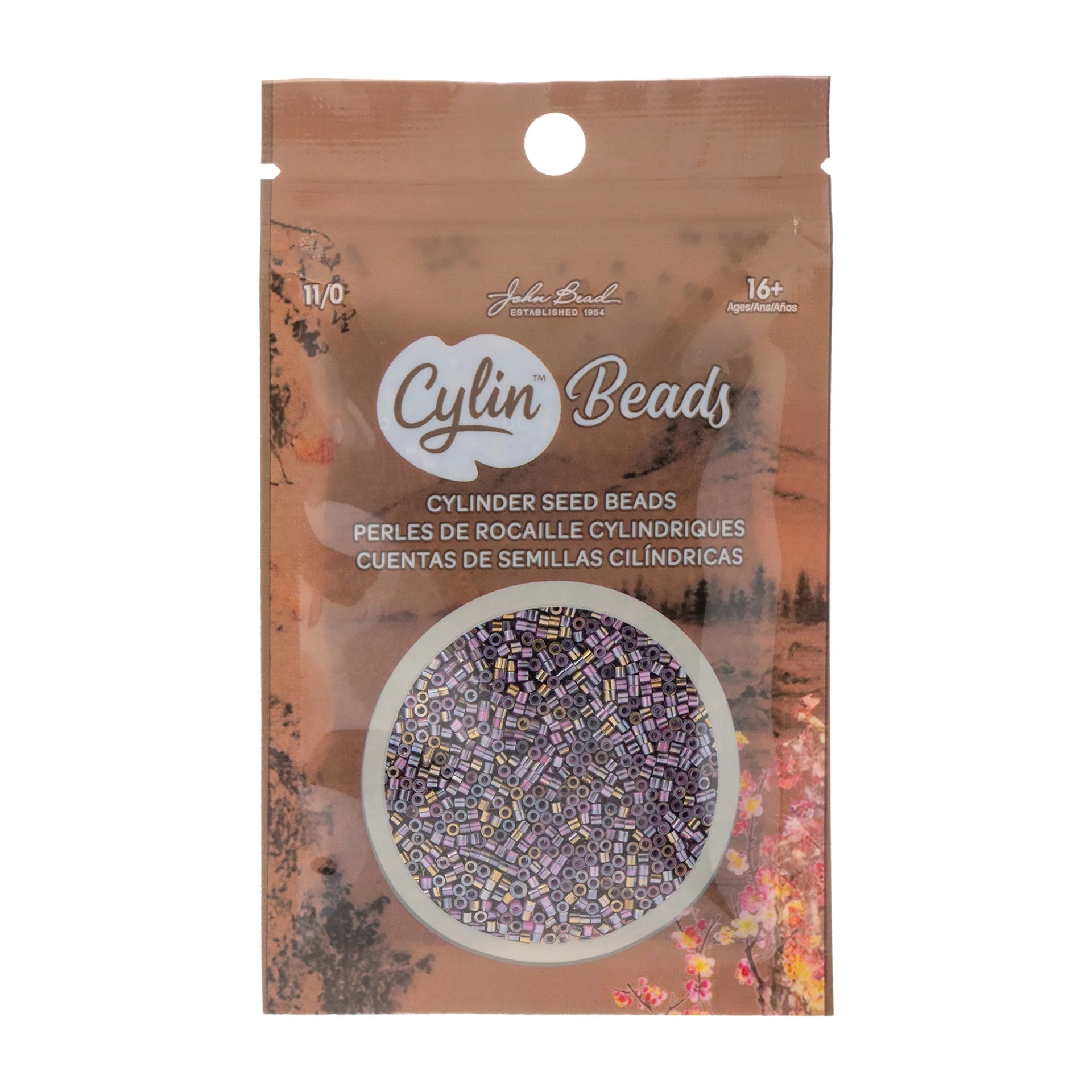 Cylin™ Beads 11/0, CY11-1234 Gilded Halo Opaque Pink Carnation, 25g - Image 2