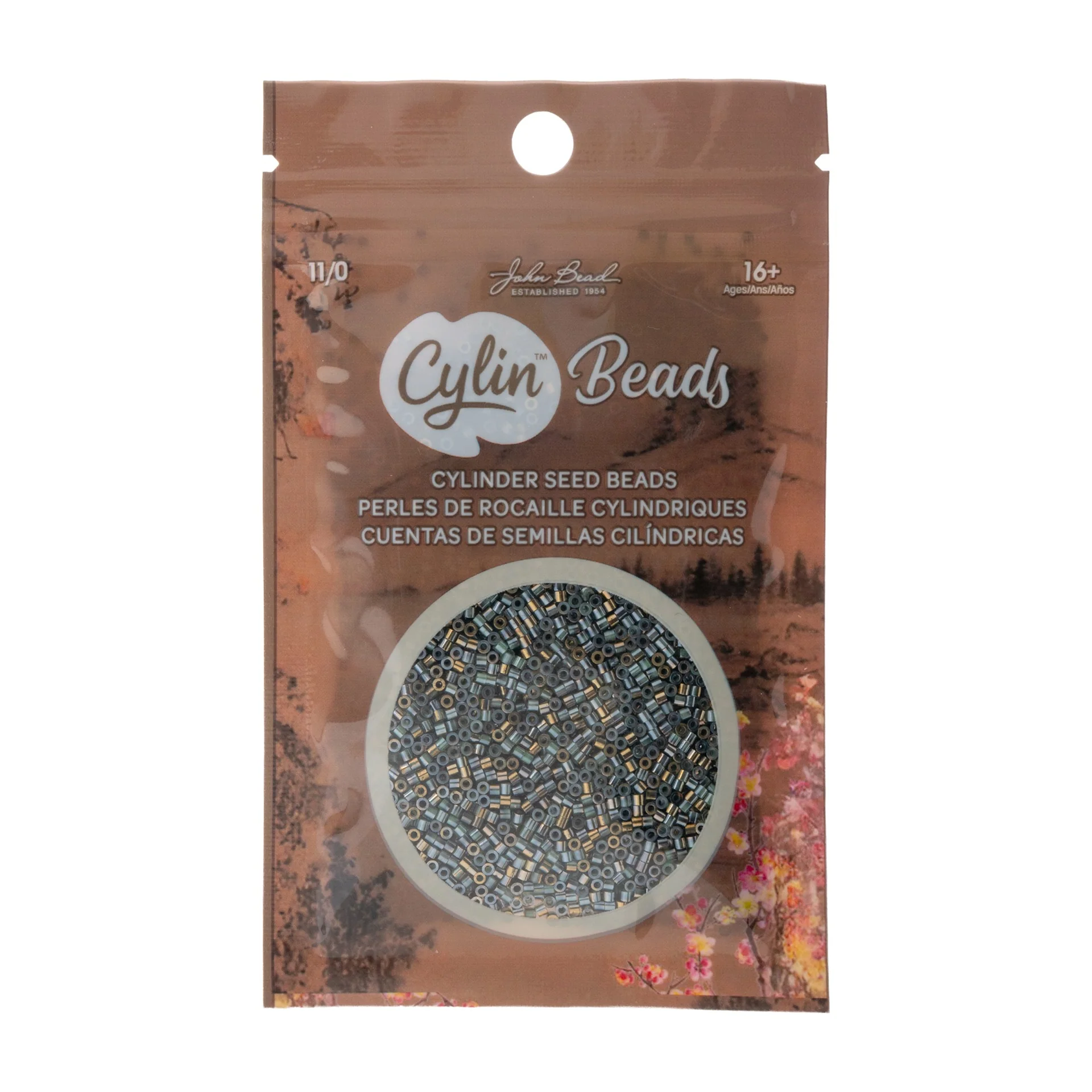 Cylin™ Beads 11/0, CY11-1236 Gilded Halo Teal Caribbean, 25g - Image 2