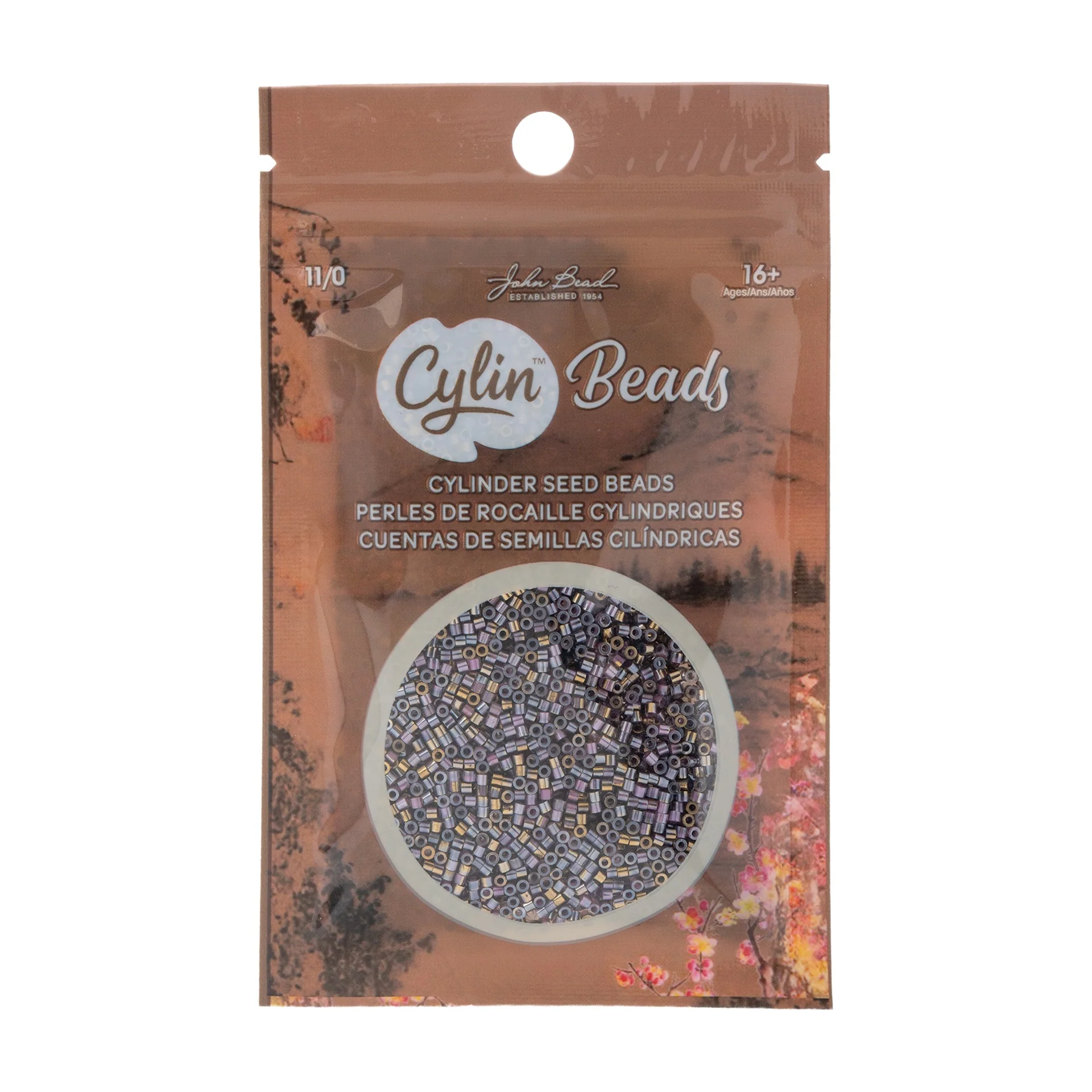 Cylin™ Beads 11/0, CY11-1239 Gilded Halo Rose, 25g - Image 2