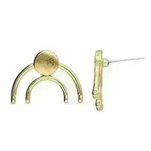 Cymbal Platani IV, 11/0 Earring Studs, Titanium Posts, 1 pair - Image 4