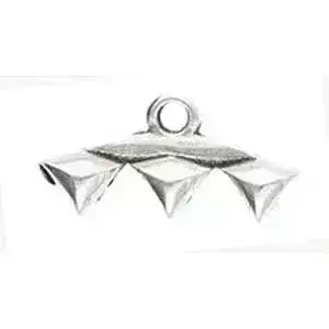 Vani III, Cymbal Gemduo Bead Endings, 2 Pcs. 4 Finishes - Image 2
