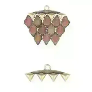 Vani III, Cymbal Gemduo Bead Endings, 2 Pcs. 4 Finishes - Image 4