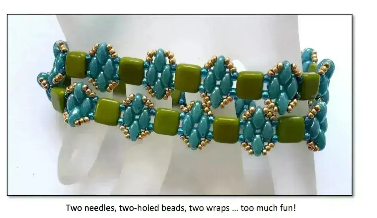 Tile Beads, 6mm in 5 Colors - Image 4