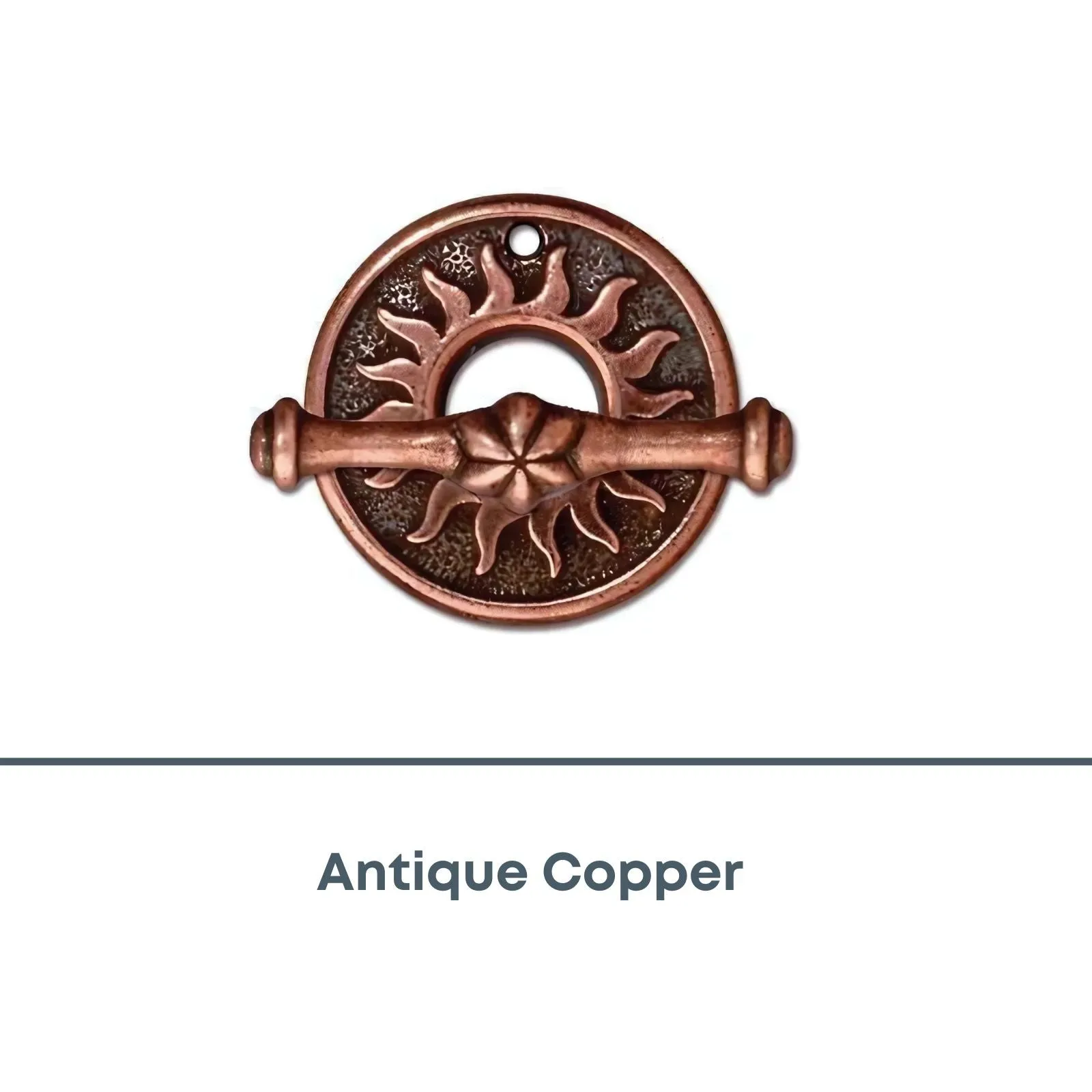 Tierracast Del Sol Toggle Clasp, 18mm, 4 Finishes - Image 3