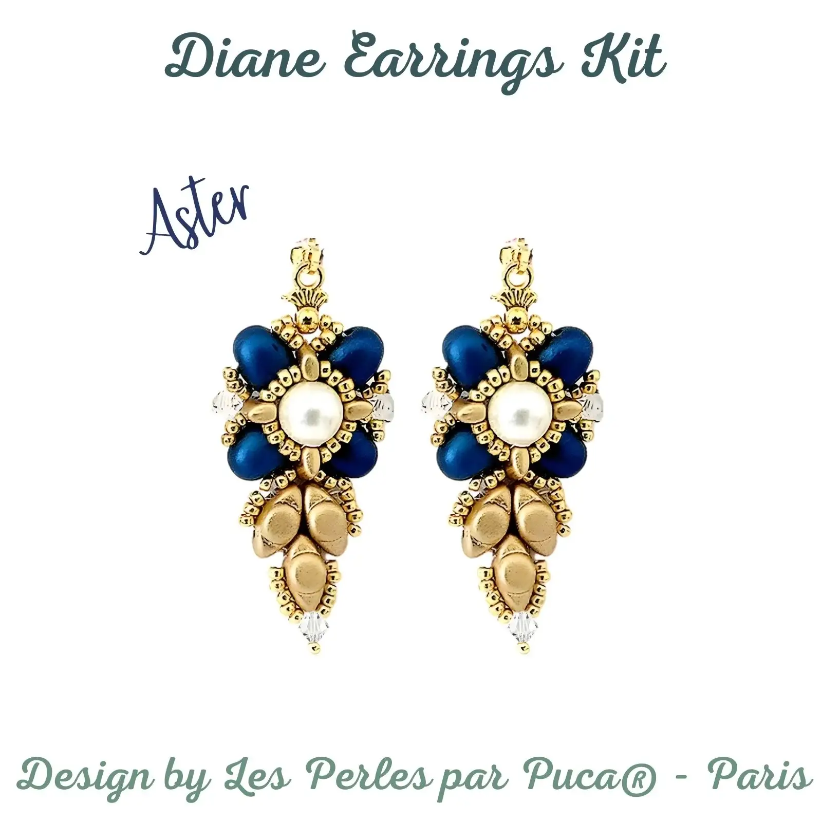 Diane Earrings Bead Kits, 8 Colors - Image 7