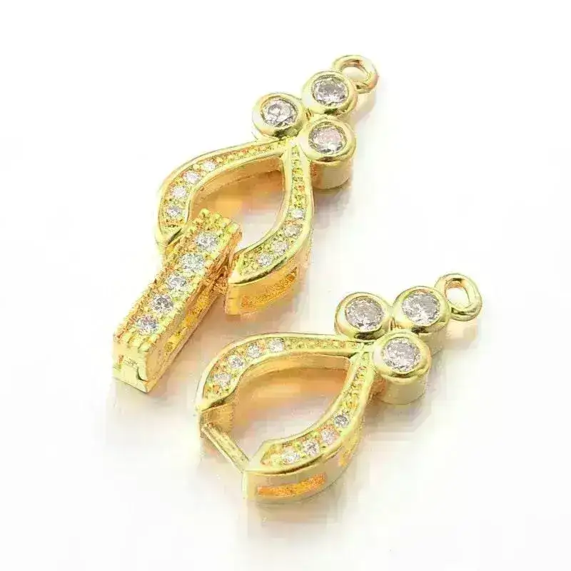 ELA BHATT, Stunning Cubic Zirconia 1 Strand Clasp, Rose Gold, Silver and Gold Plate over Eco Friendly Brass - Image 5