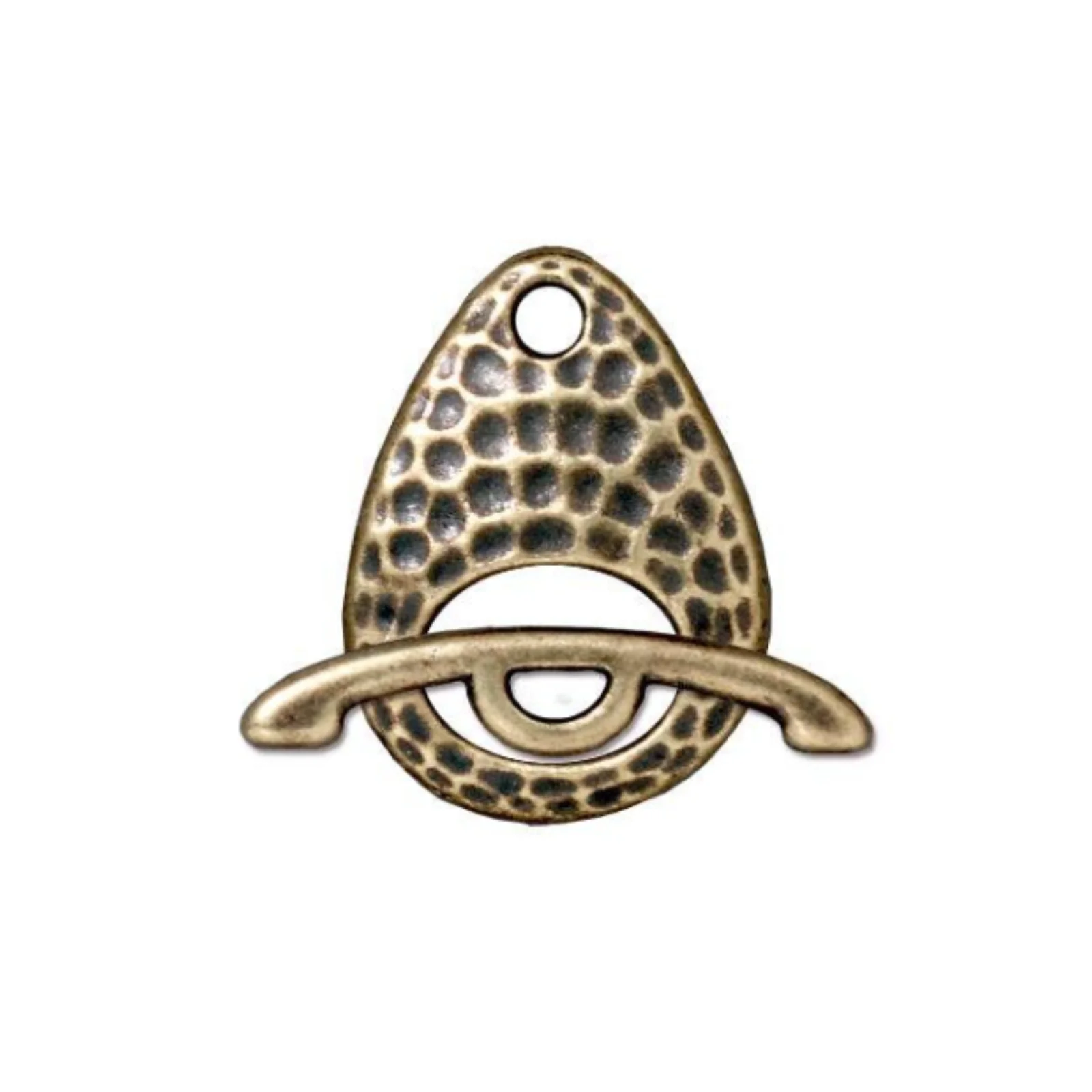 Tierracast, Hammertone Ellipse Clasp - Image 2