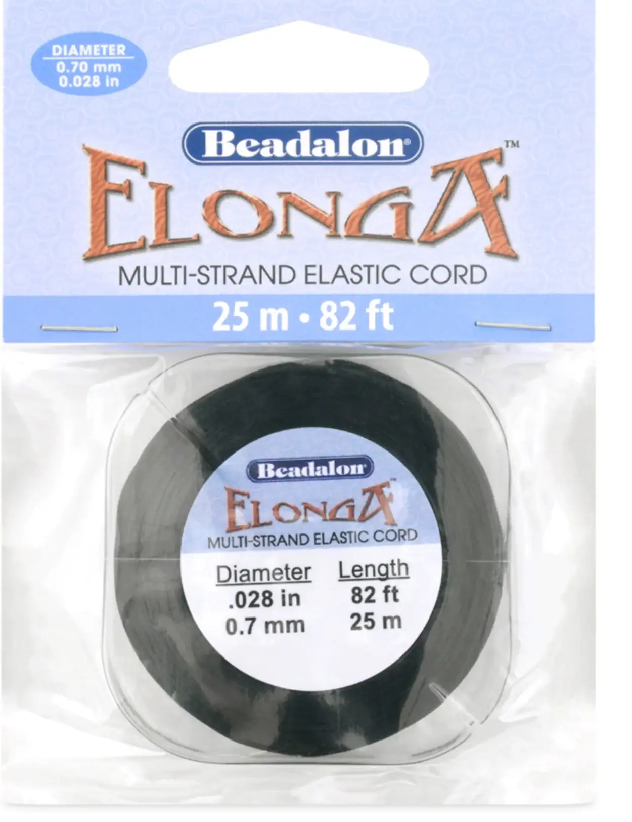 Elonga, Black Multi-Strand Stretch Cord - Image 3