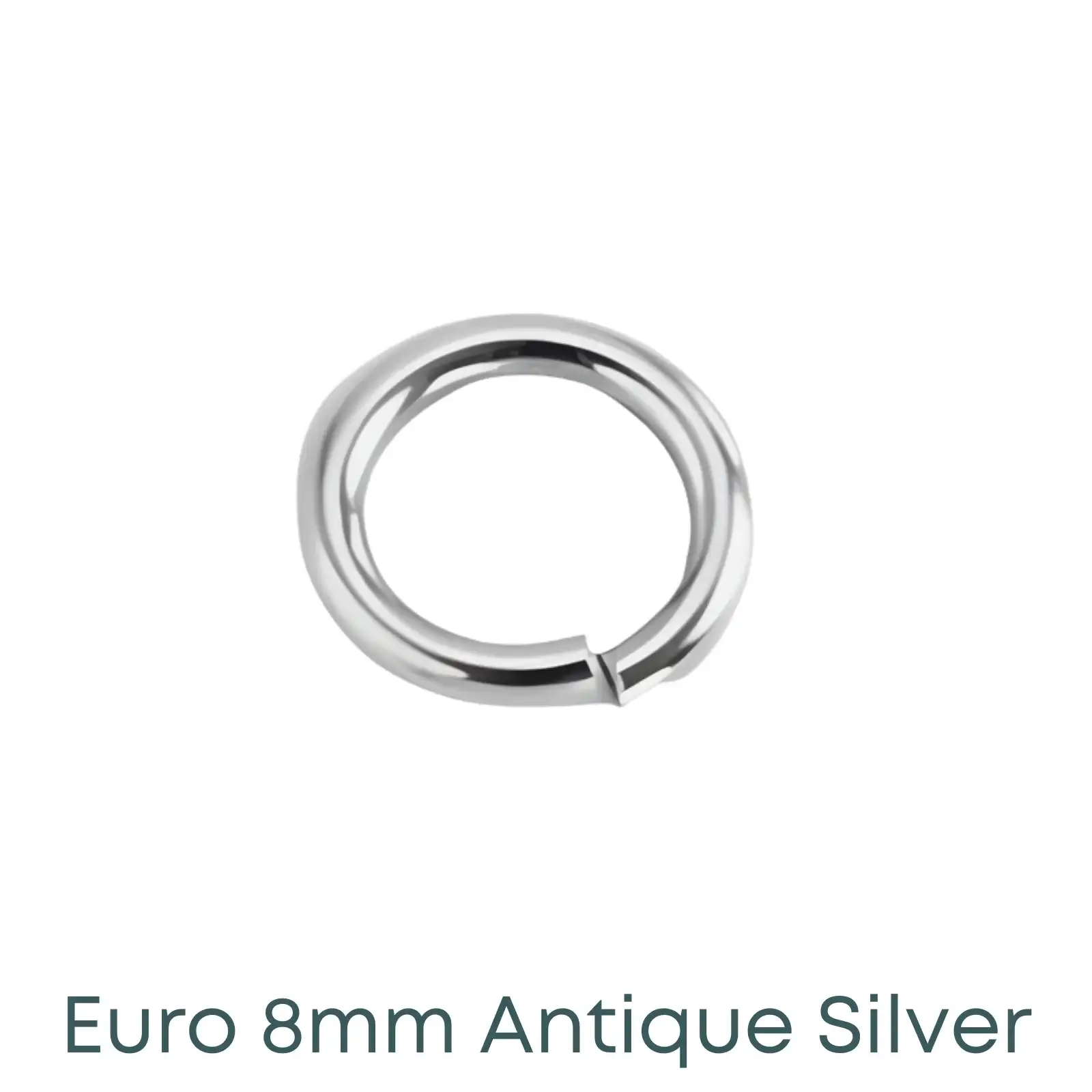 Euro 8mm Jump Rings, 18 Gauge, 20 or 100 Pcs. - Image 6