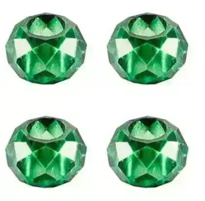 Facetted Glass Rondelle European-style Beads, 10 Pcs. - Image 5