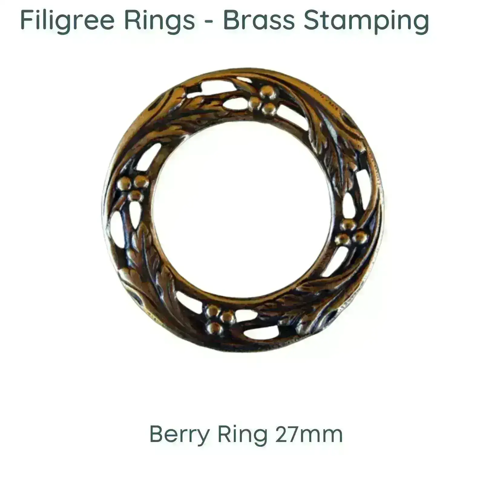 Filigree Rings, Charm or Pendant, 1 Pc. - Image 2