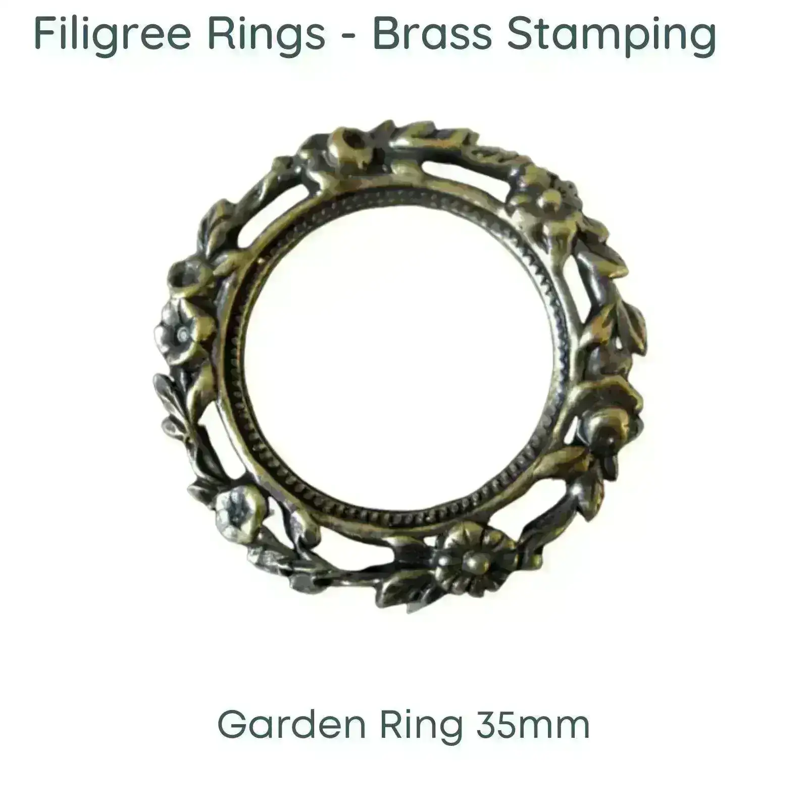 Filigree Rings, Charm or Pendant, 1 Pc. - Image 3