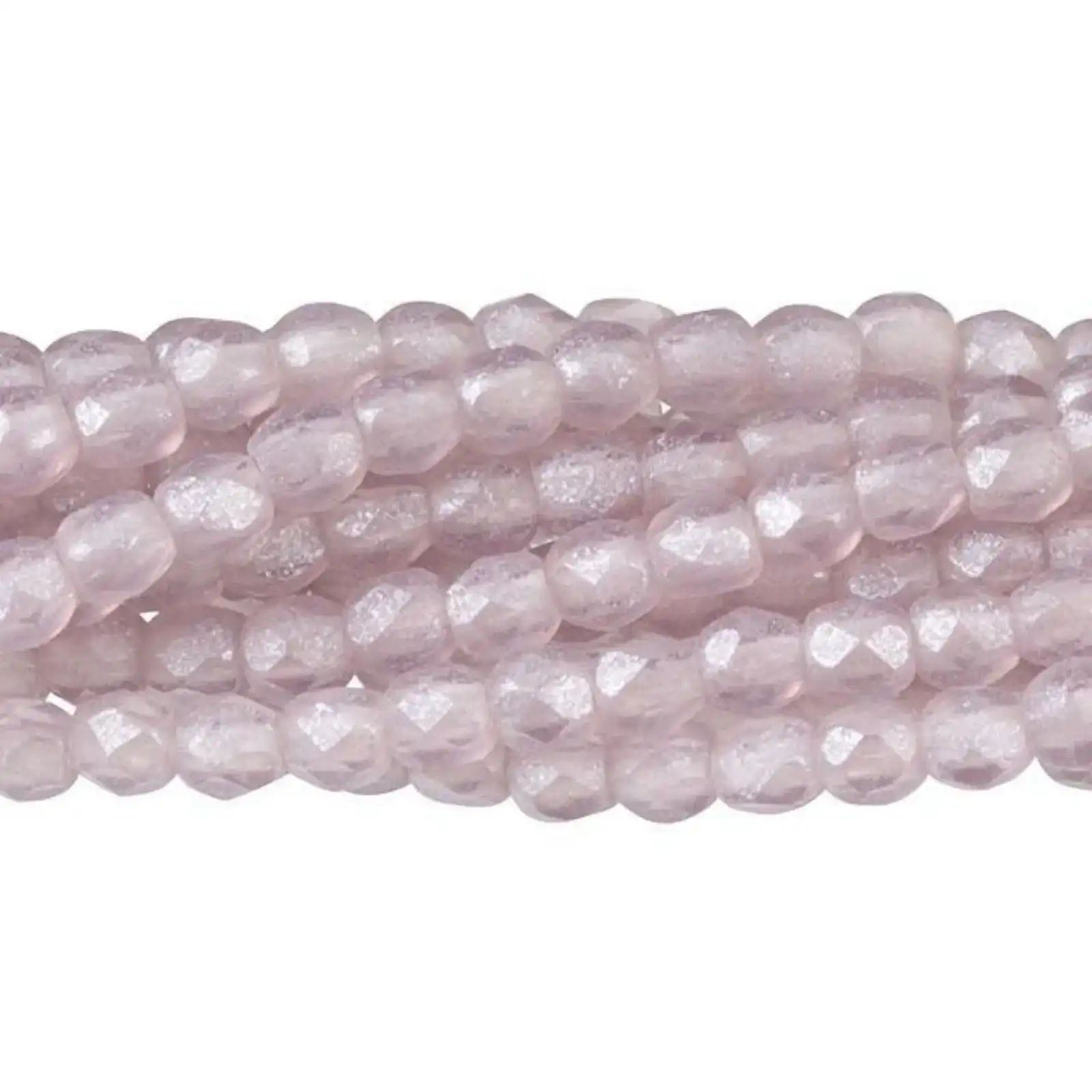 Fire Polish Beads, 2mm, Flash Pearl Medium Amethyst