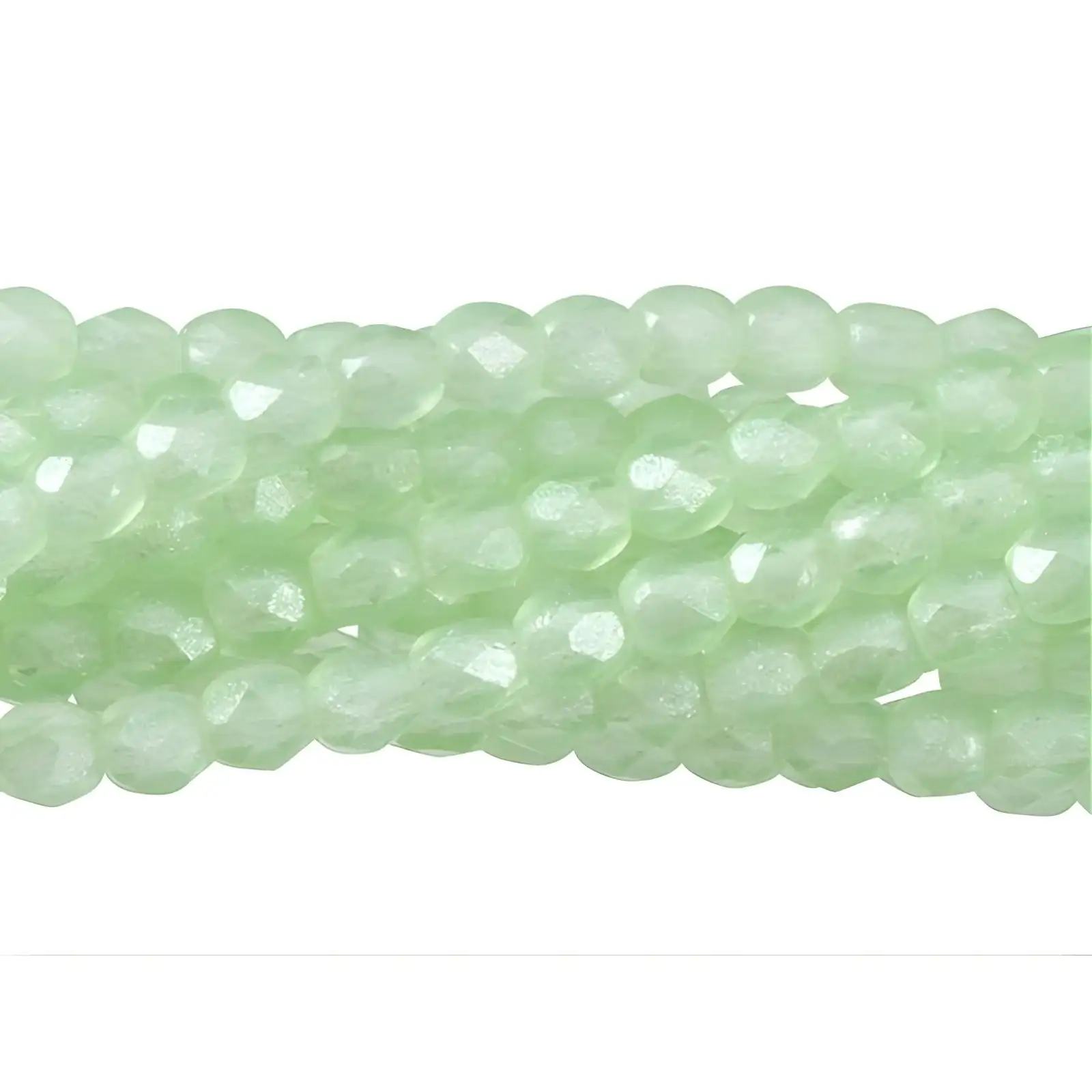 Fire Polish Beads, 2mm, Flash Pearl Peridot