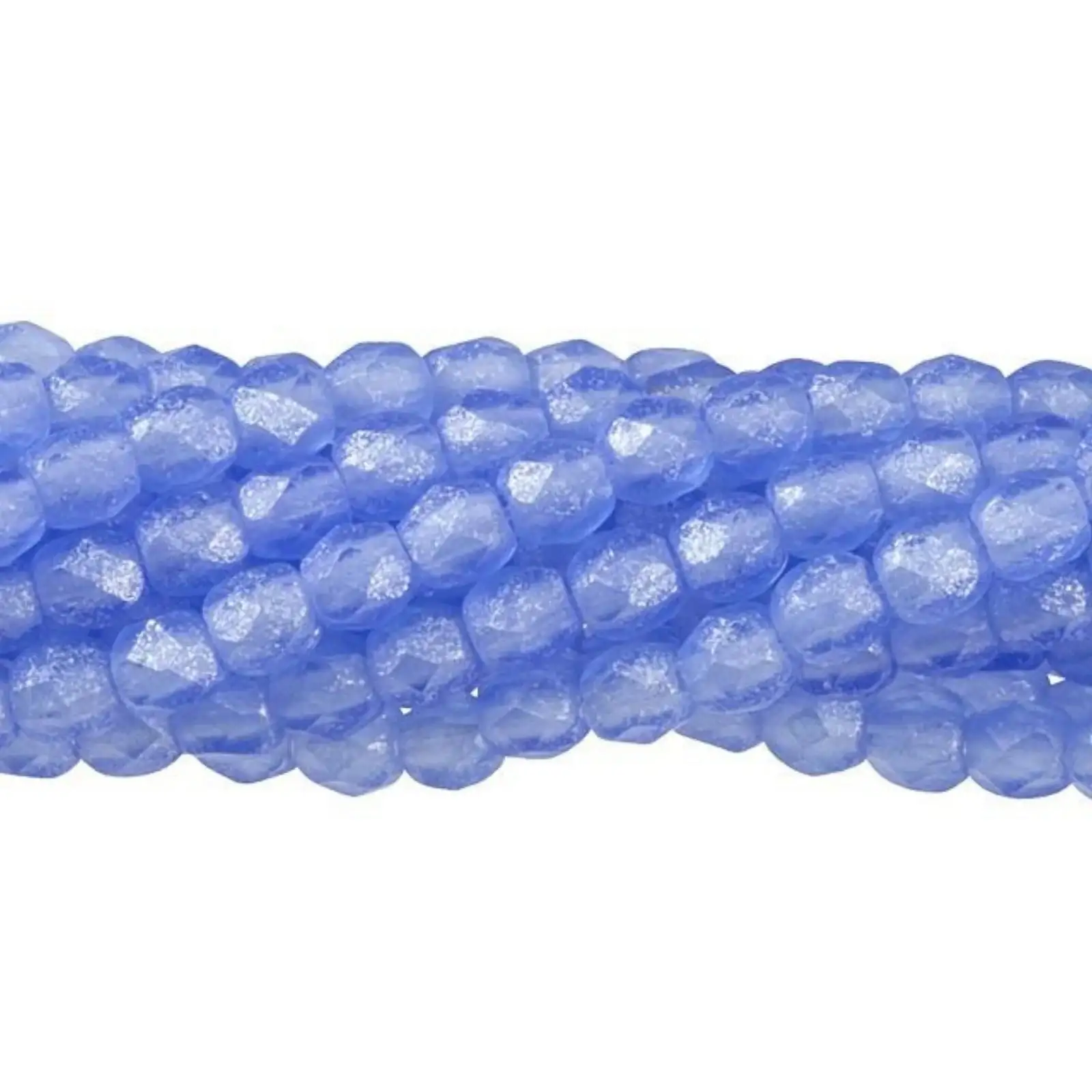 Fire Polish Beads, 2mm, Flash Pearl Sapphire