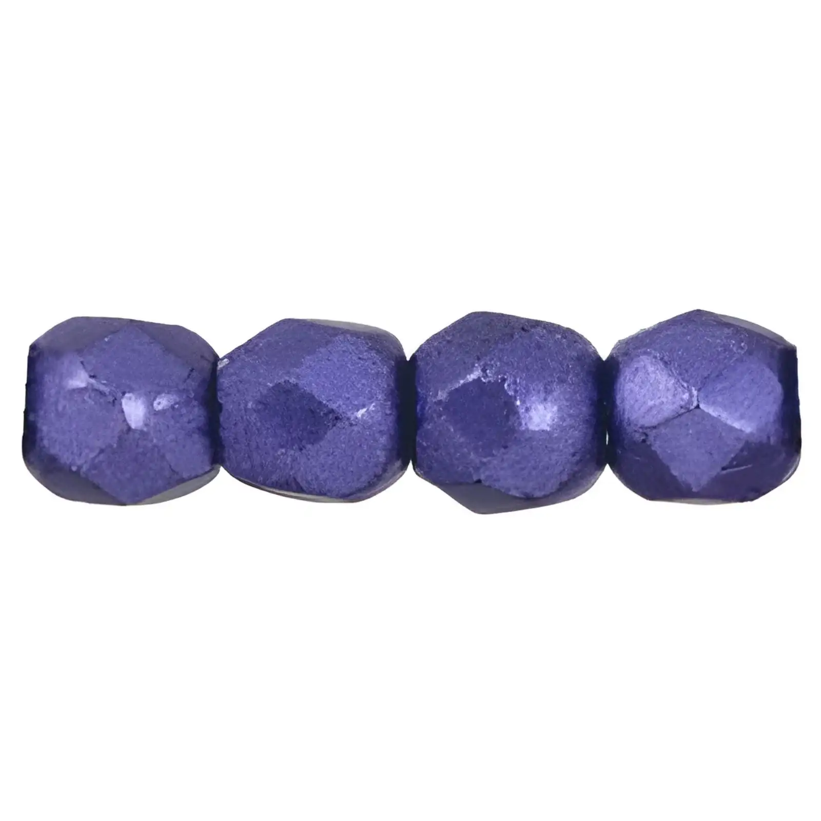 Fire Polish Beads, 2mm, Saturated Metallic Ultra Violet, 50 pieces