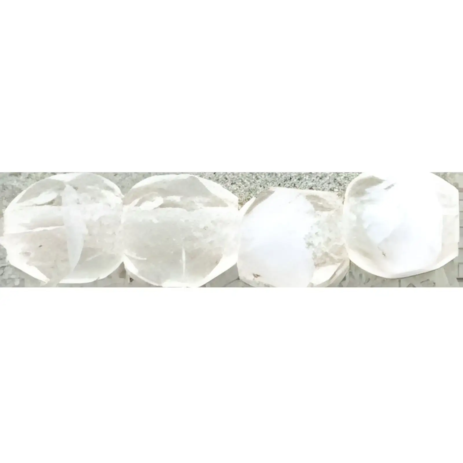 Fire Polish Beads, 3mm, Crystal White, 50 pieces