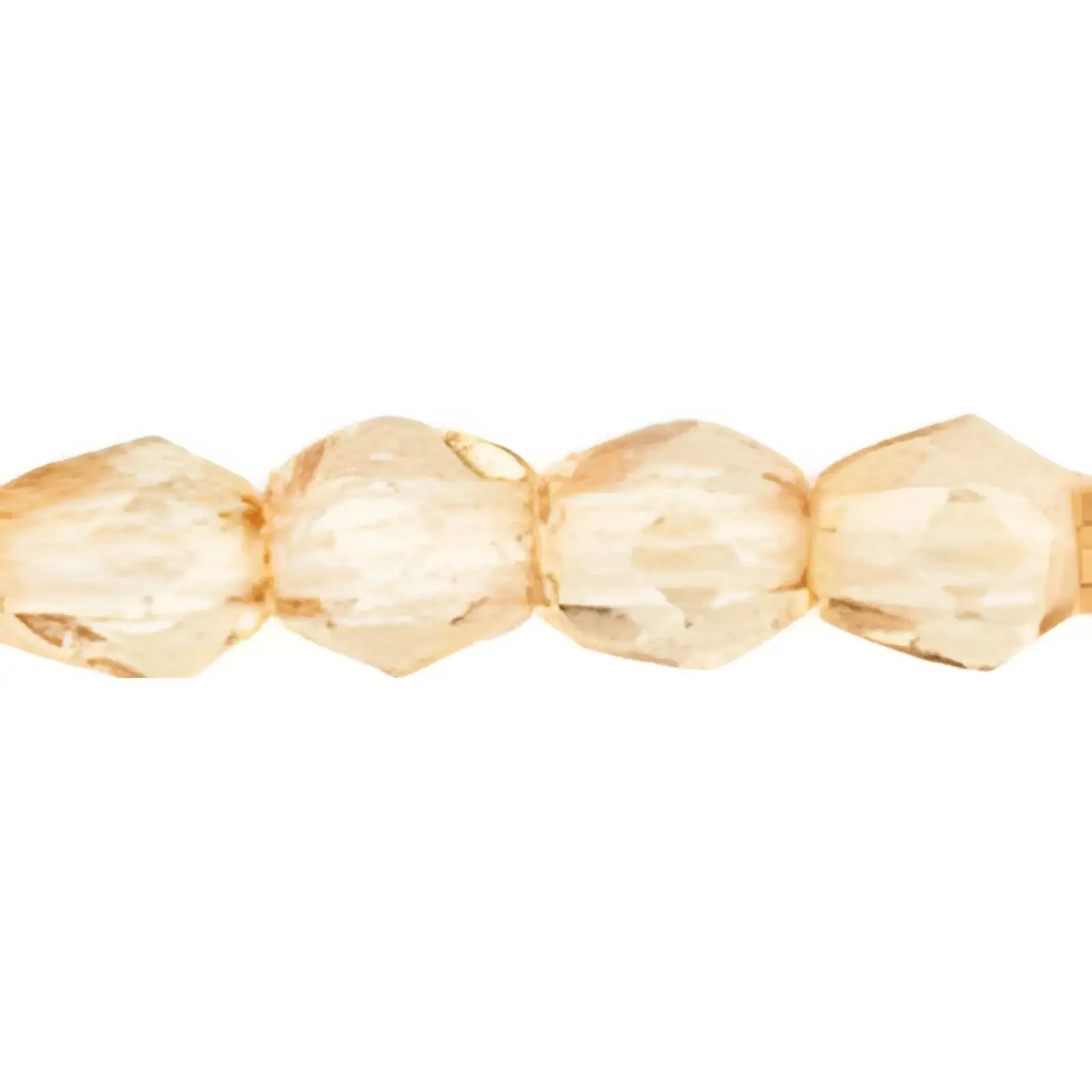 Fire Polish Beads, 3mm, Luster Transparent Champagne, 50 pieces