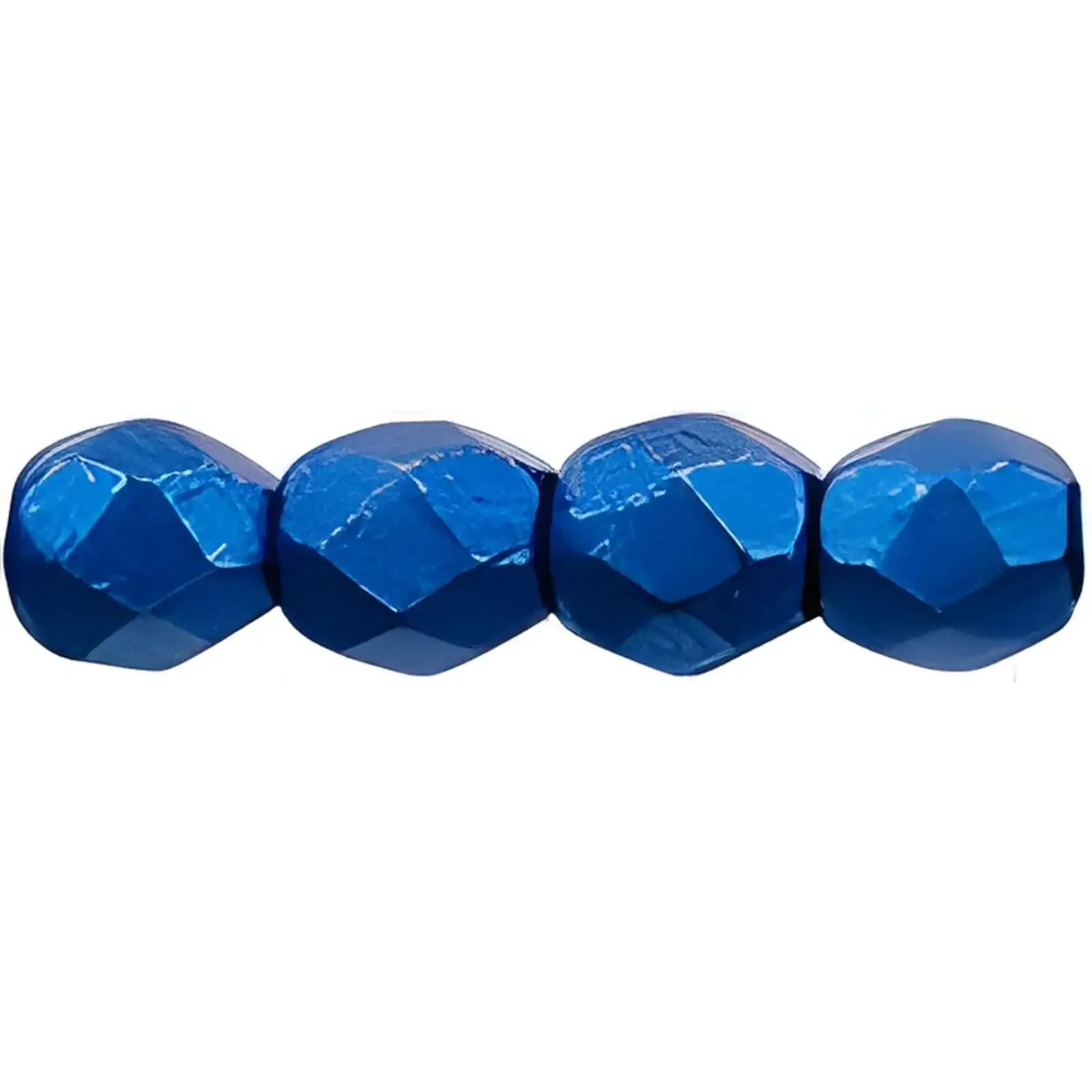 Fire Polish Beads, 3mm, Saturated Metallic Marina, 50 pieces
