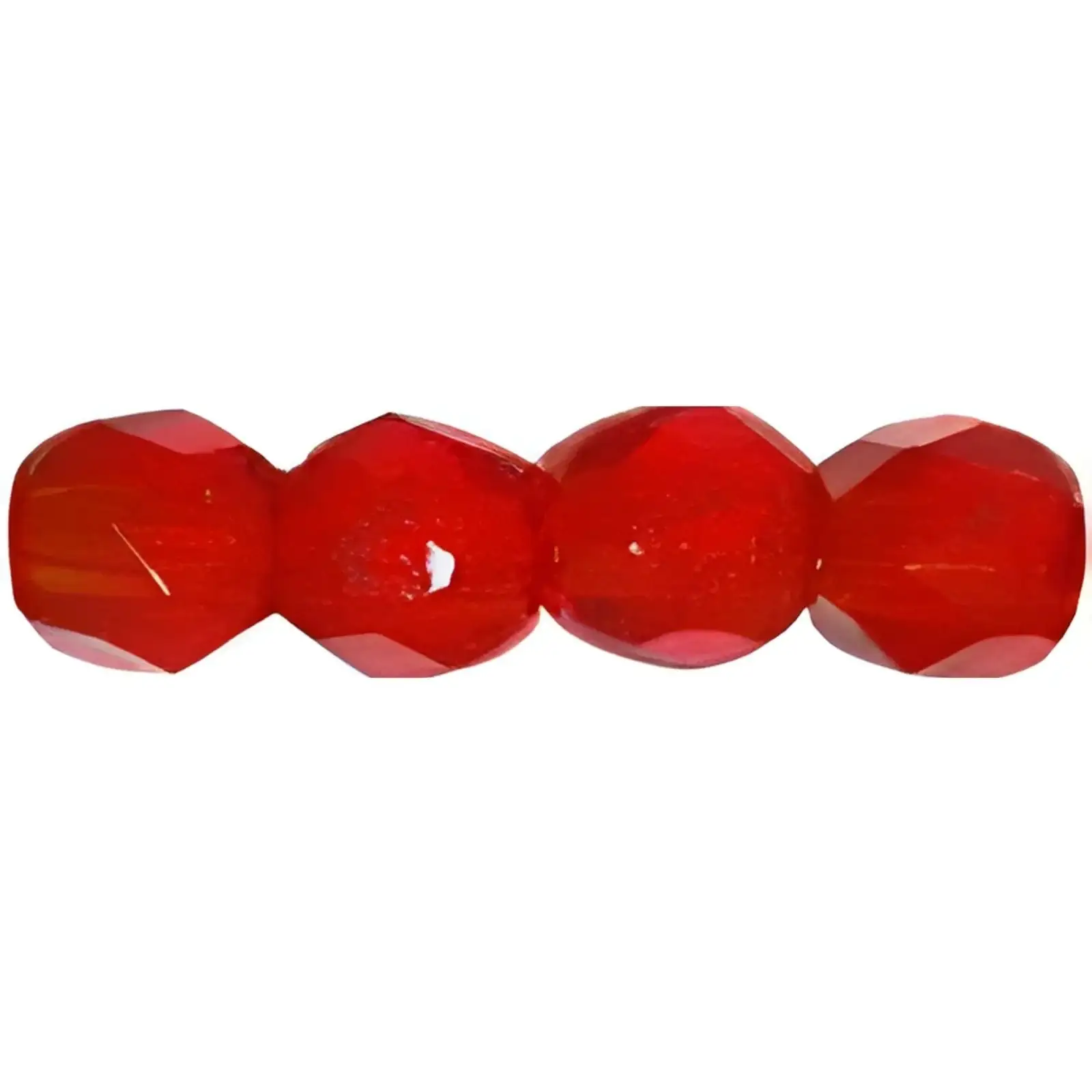 Fire Polish Beads, 3mm, Siam Ruby, 50 pieces