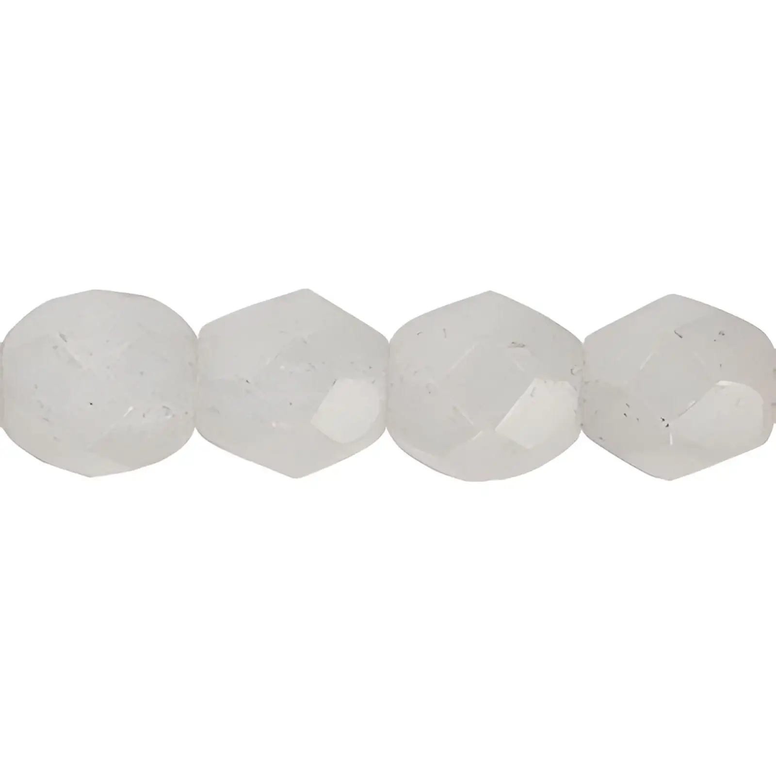 Fire Polish Beads, 4mm, Ash Gray, 50 pieces