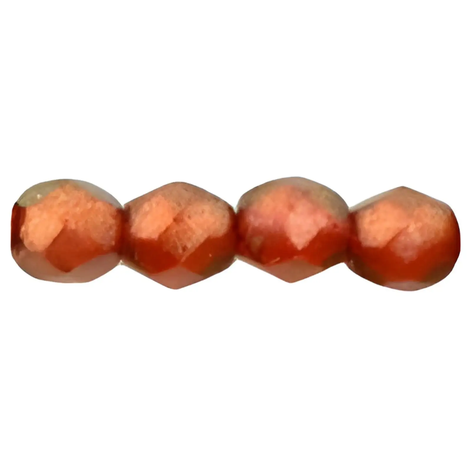 Fire Polish Beads, 4mm, Cardinal Halo, 50 pieces