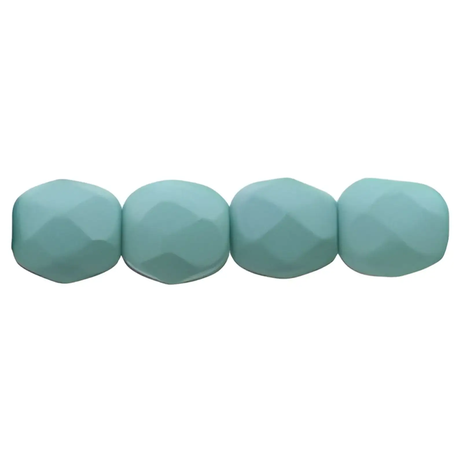 Fire Polish Beads, 4mm, Saturated Teal, 50 pieces