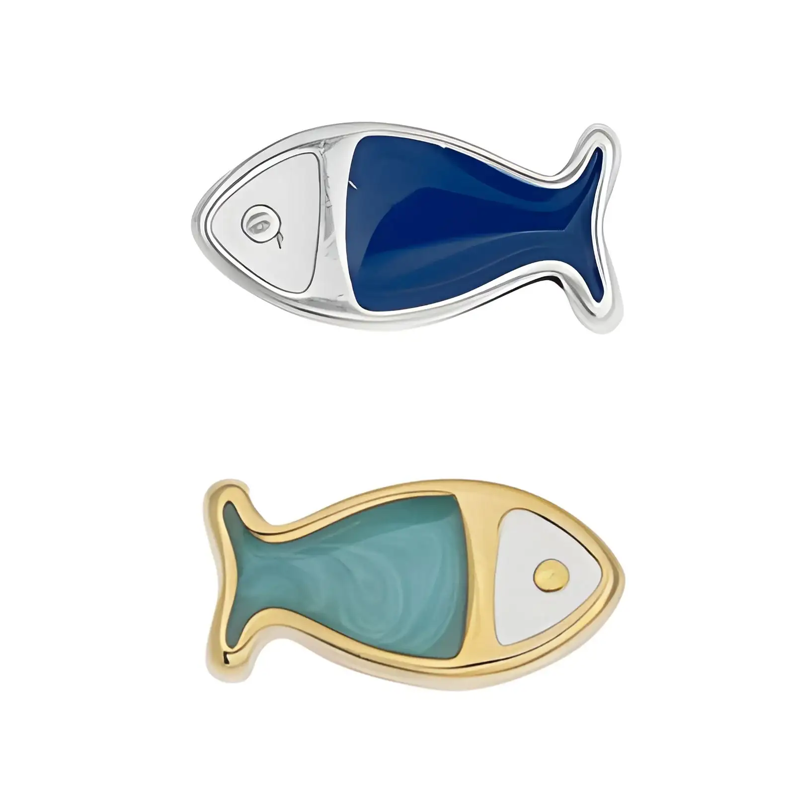 Santorini Fish Beads, 2 Pcs