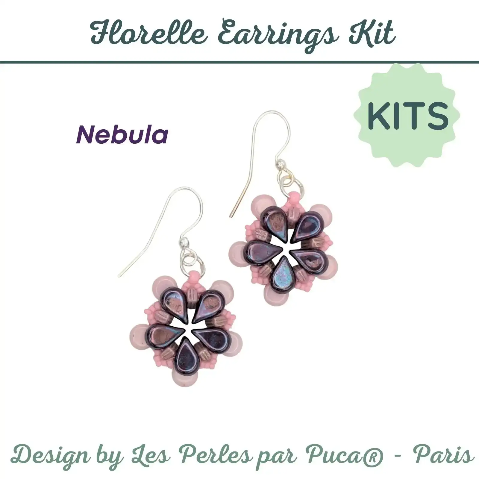 Florelle Earrings Bead Kits, 4 Colors - Image 5