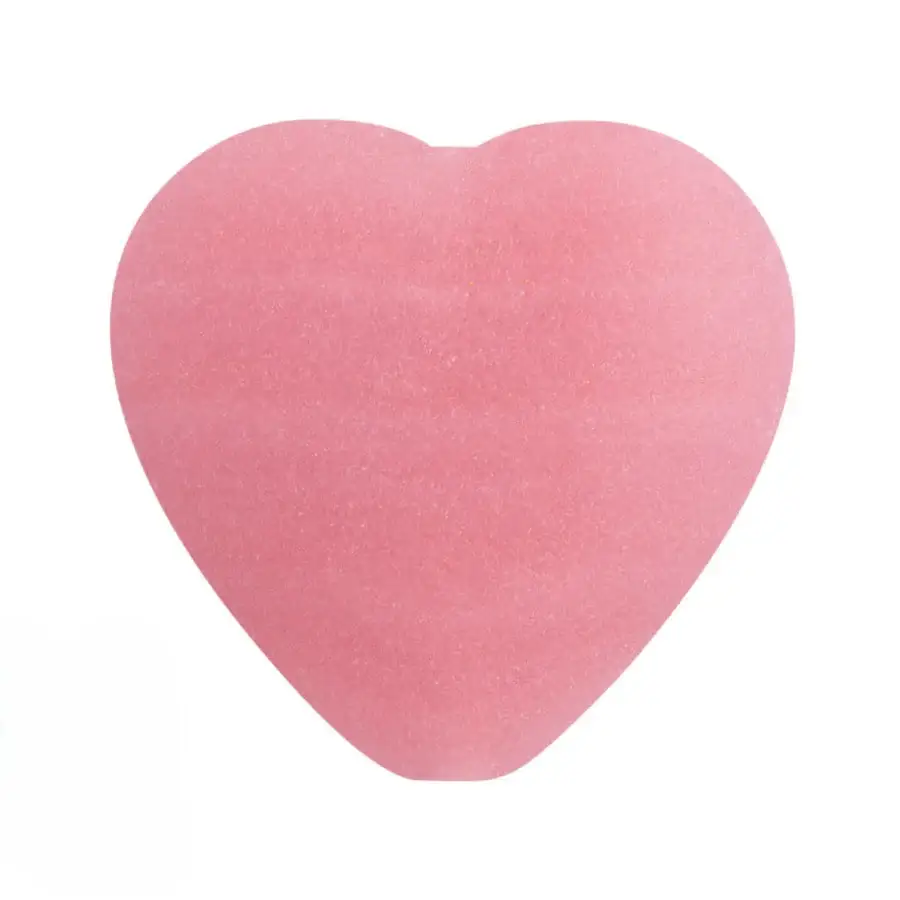 FP Czech Glass Heart Beads, Opaque Rose, 4 pcs. - Image 3