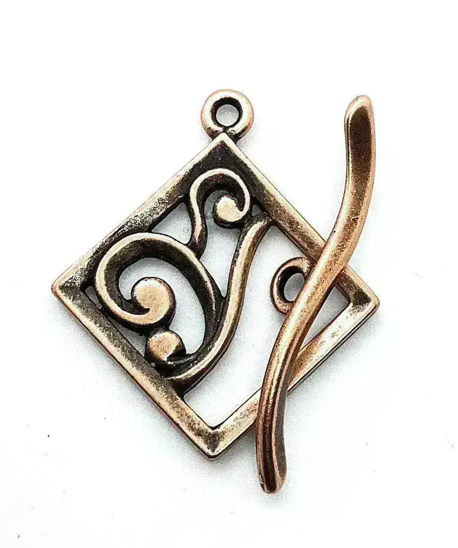 Garden Gate Toggle Clasp, 17mm, 6 Finishes - Image 4