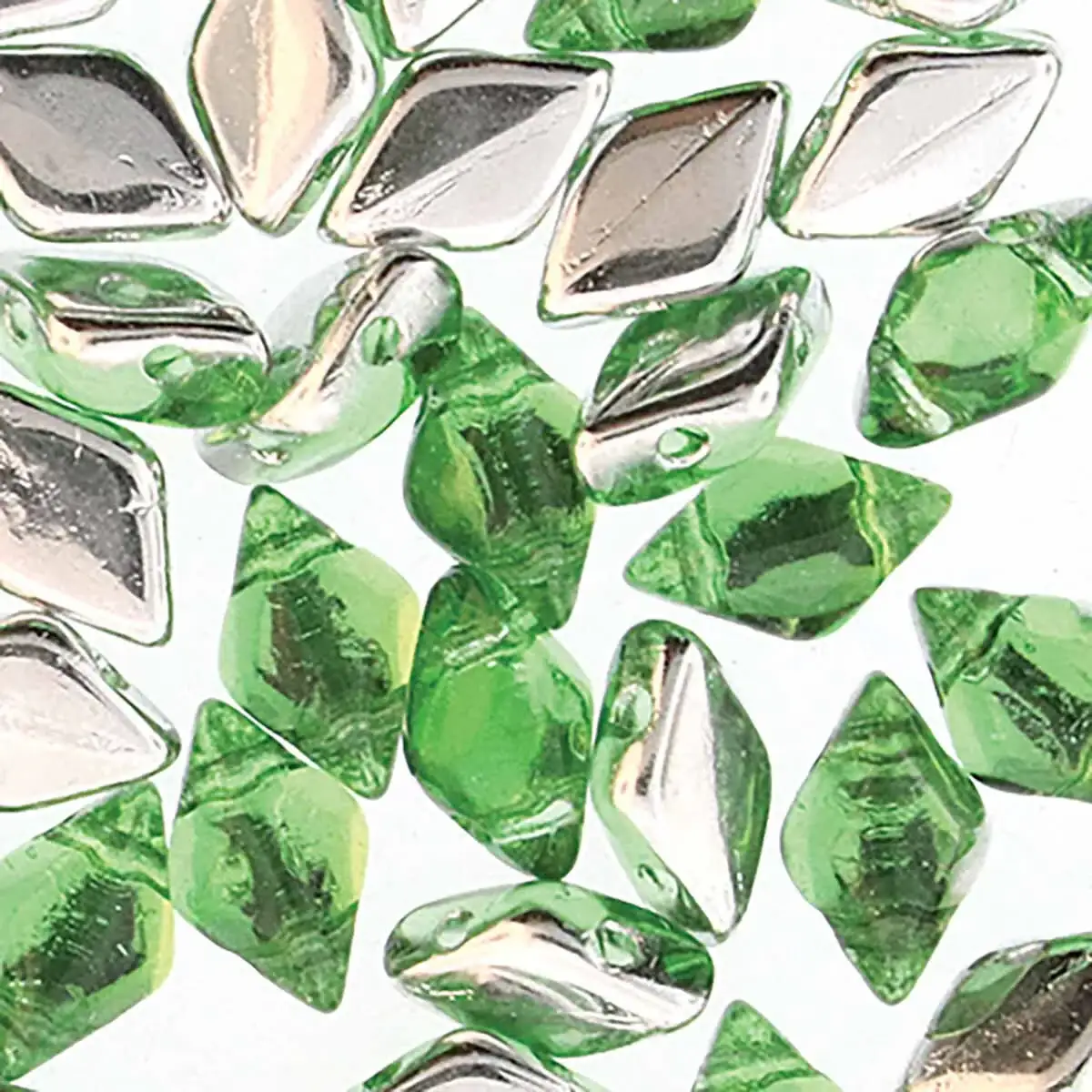 Gemduo Beads, Backlit Mint, 10g.