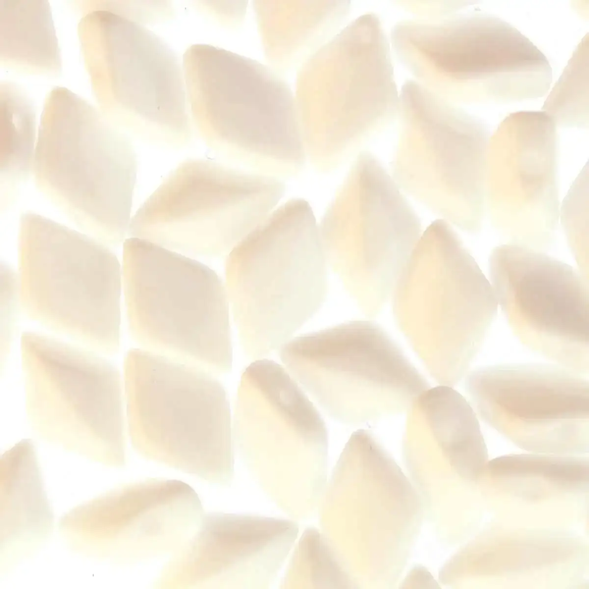 Gemduo Beads, Chalk Opaque White, 10g.