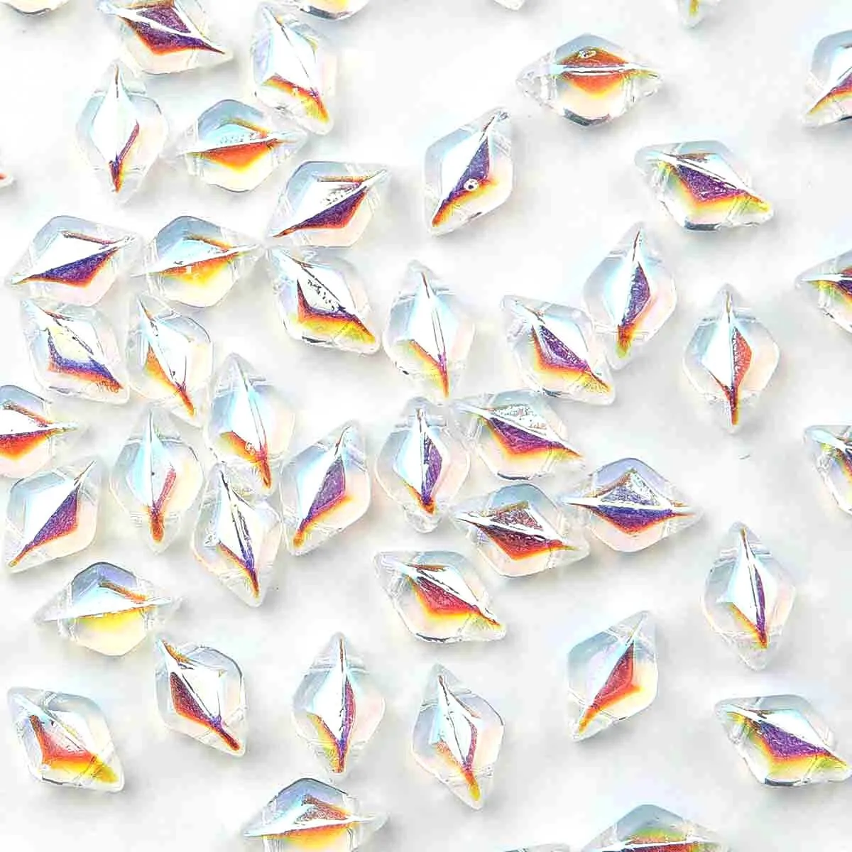 Gemduo Beads, Crystal AB, 10g