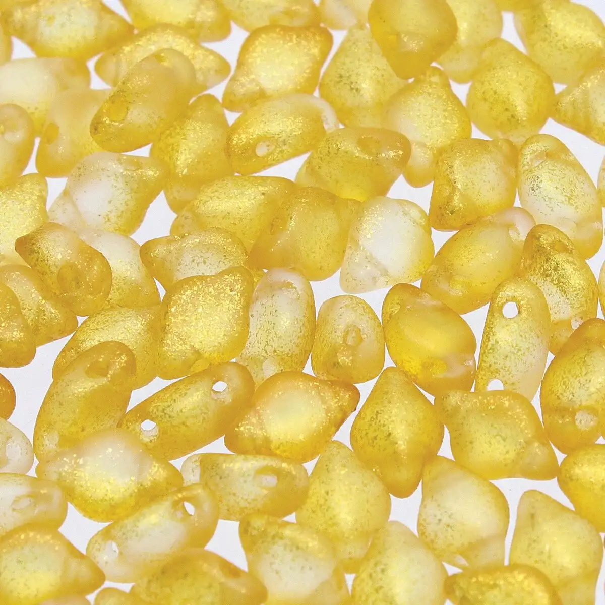 Gemduo Beads, Frozen Matte Orange, 10g.
