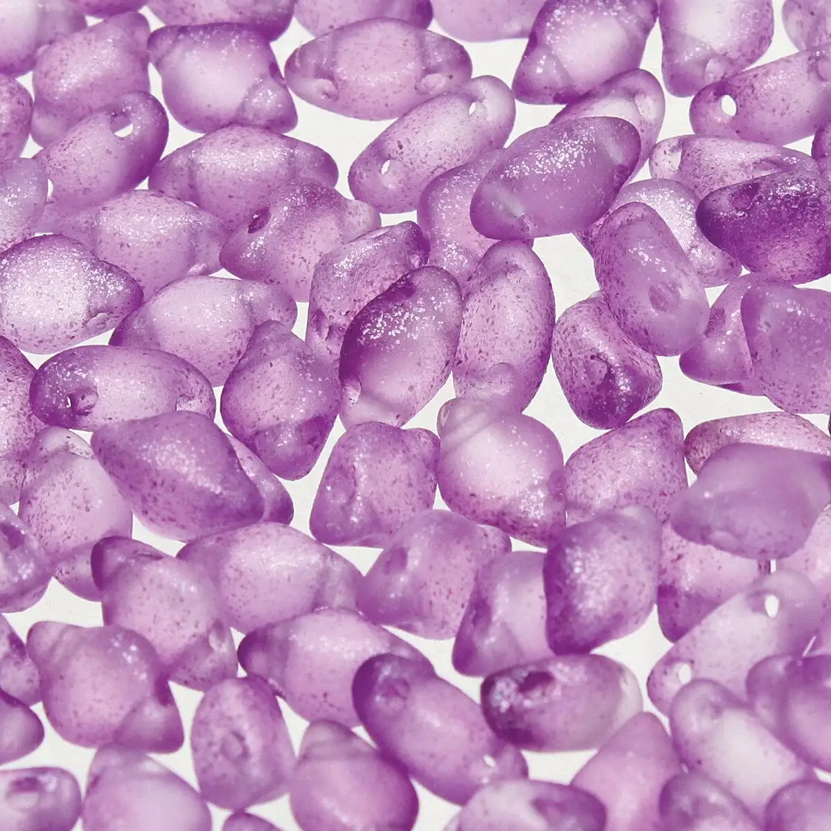Gemduo Beads, Frozen Matte Purple, 10g.