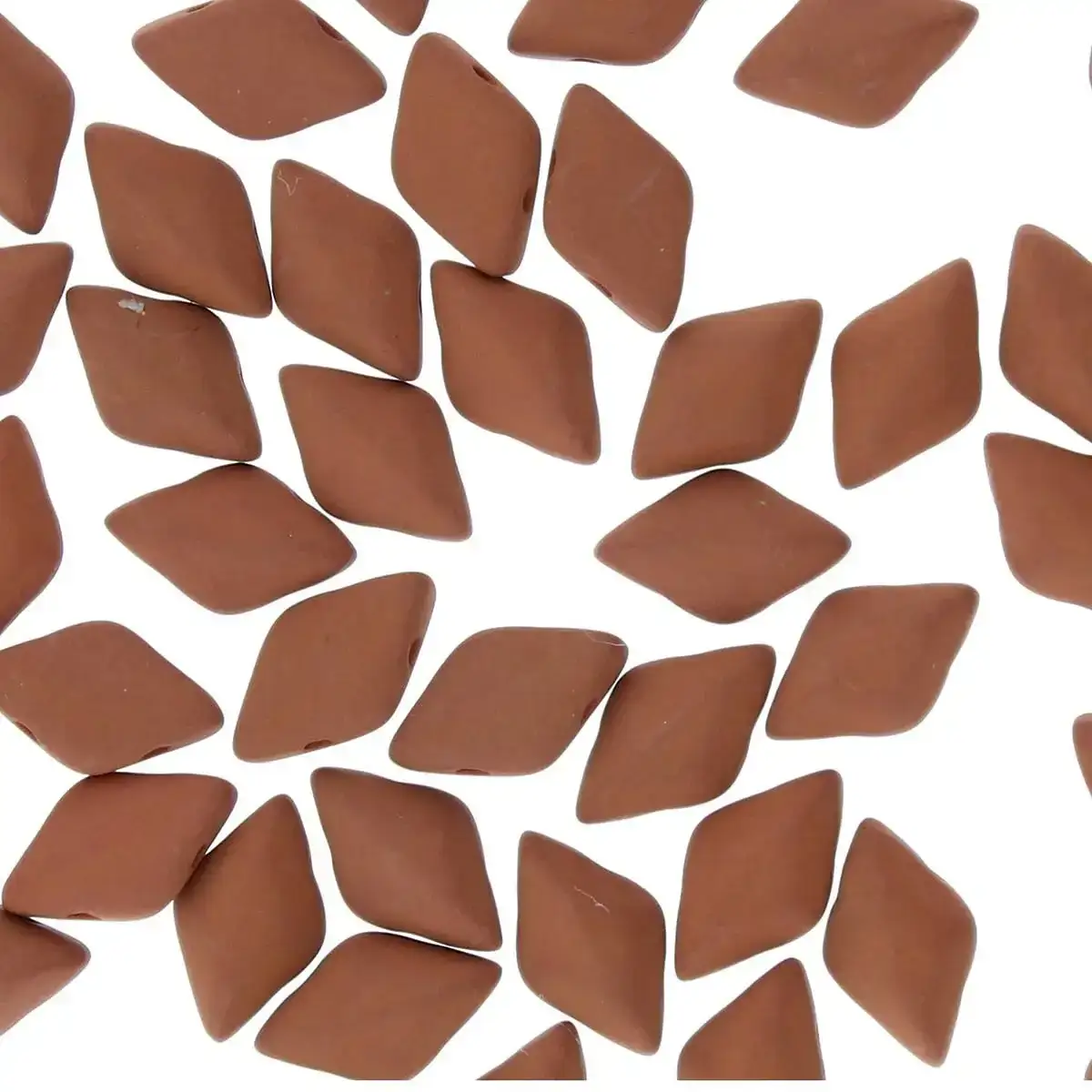Gemduo Beads, Matte Velvet Brick, 10g.