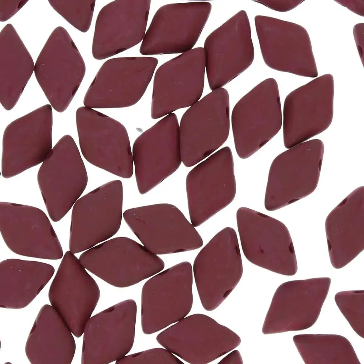 Gemduo Beads, Matte Velvet Maroon, 10g.