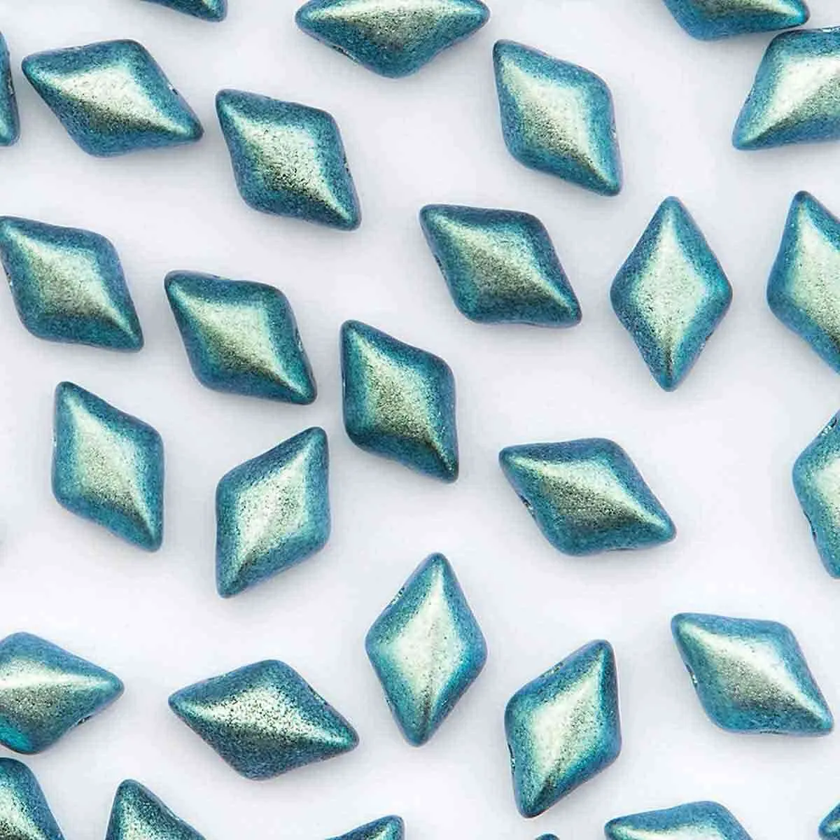 Gemduo Beads, Polychrome Mint Chocolate, 10g