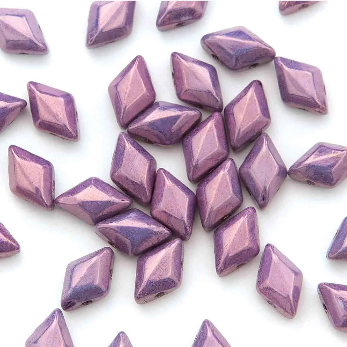 Gemduo Beads, Chalk Vega Purple, 10g.