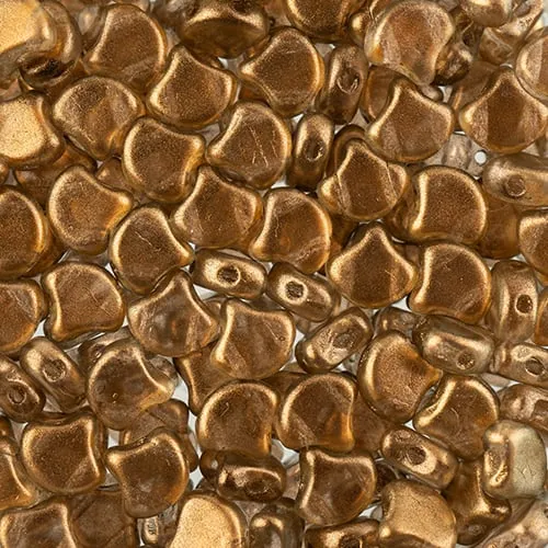 Ginko Beads, Crystal Halo Champagne, 10g.