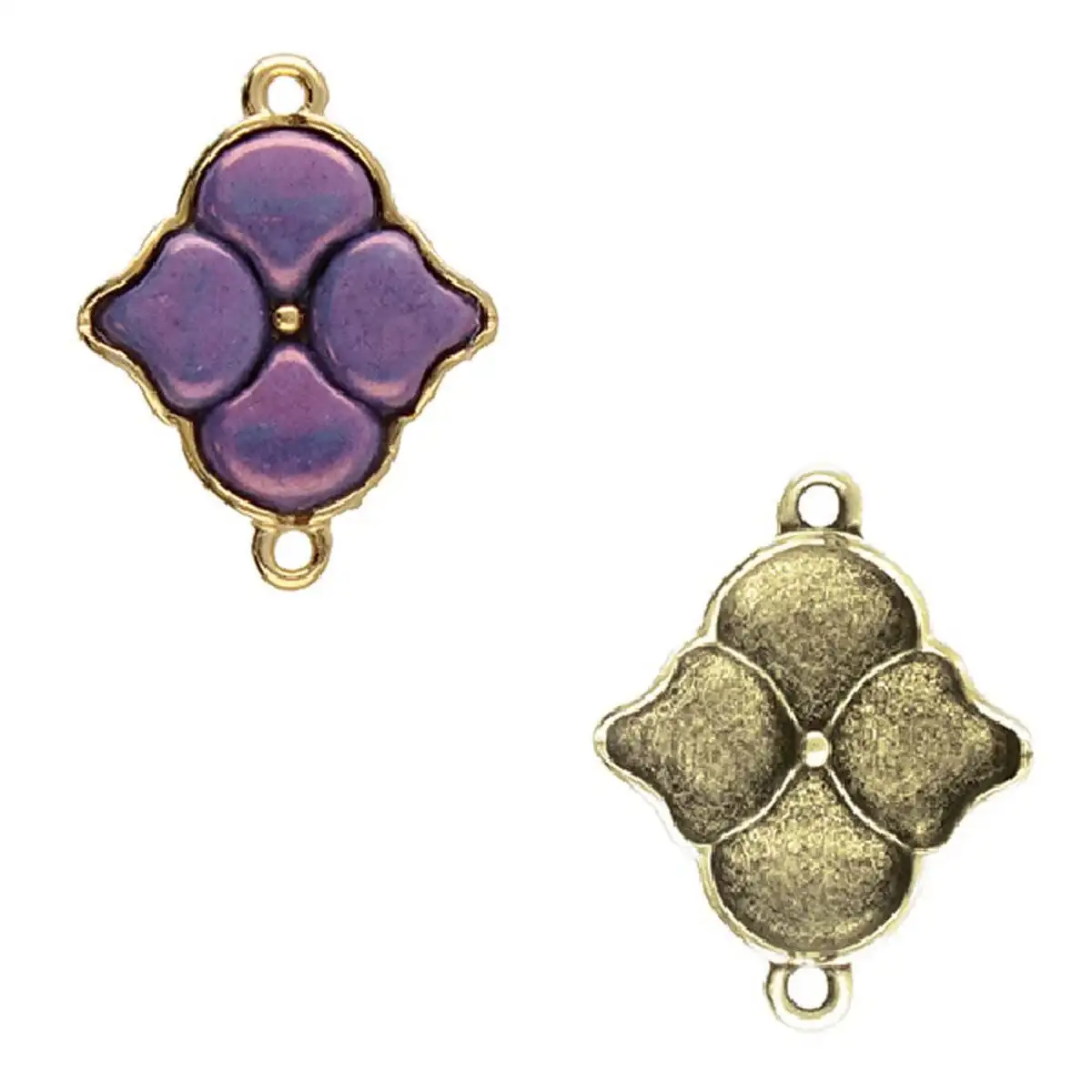 Cymbal Kalogeri Ginko Bead Connector, 1 pc - Image 4