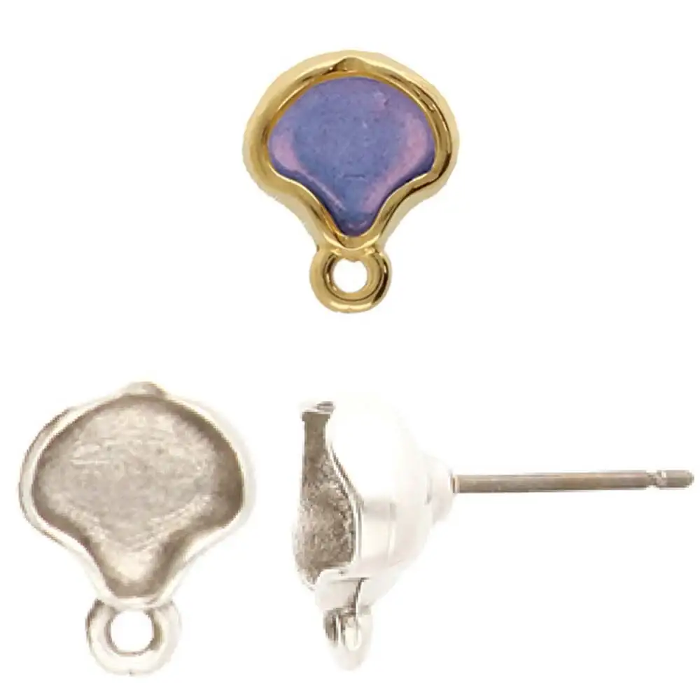 Cymbal Kamares Ginko Earring Posts, 1 pair - Image 3