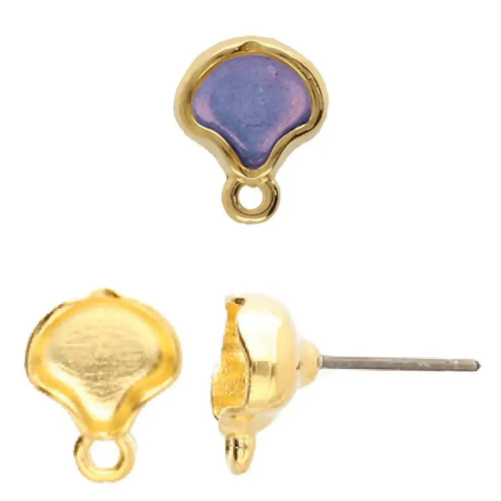Cymbal Kamares Ginko Earring Posts, 1 pair - Image 4