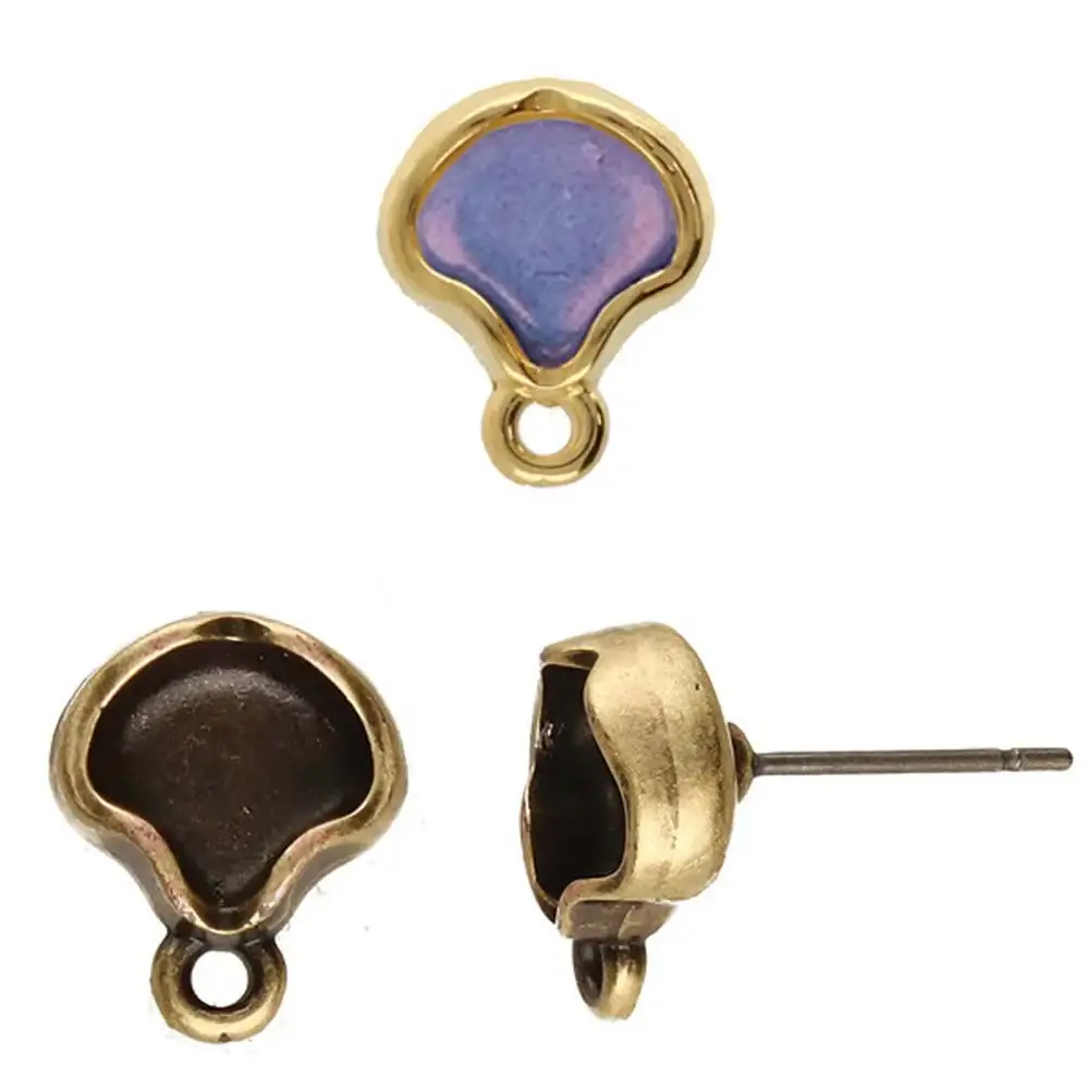 Cymbal Kamares Ginko Earring Posts, 1 pair - Image 5