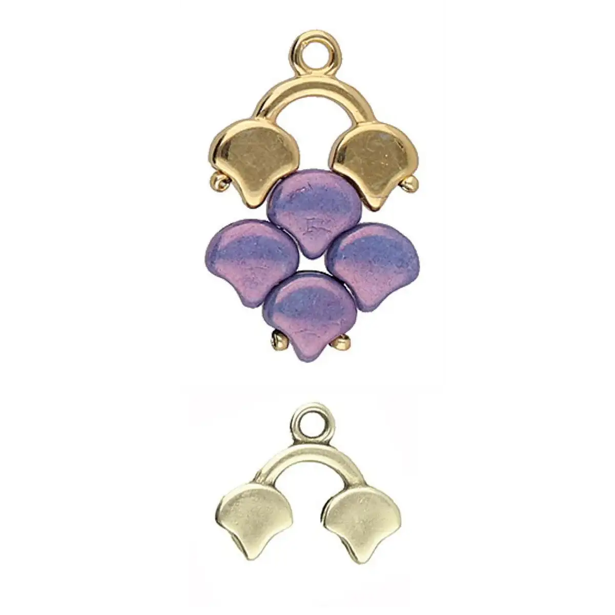 Cymbal Kastro II Ginko Bead Connectors, 2 Pcs. - Image 5
